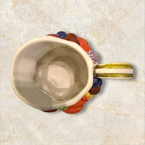 Fitz & Floyd Classics 3-Piece Fruit Embossed Teapot, Sugar Bowl & Creamer Set - Picture 3 of 14